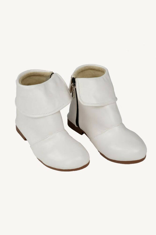 Tiny Bugs Girls Anckle Lenght Boots -White  Grab2Buy Tiny Bugs Grab2Buy