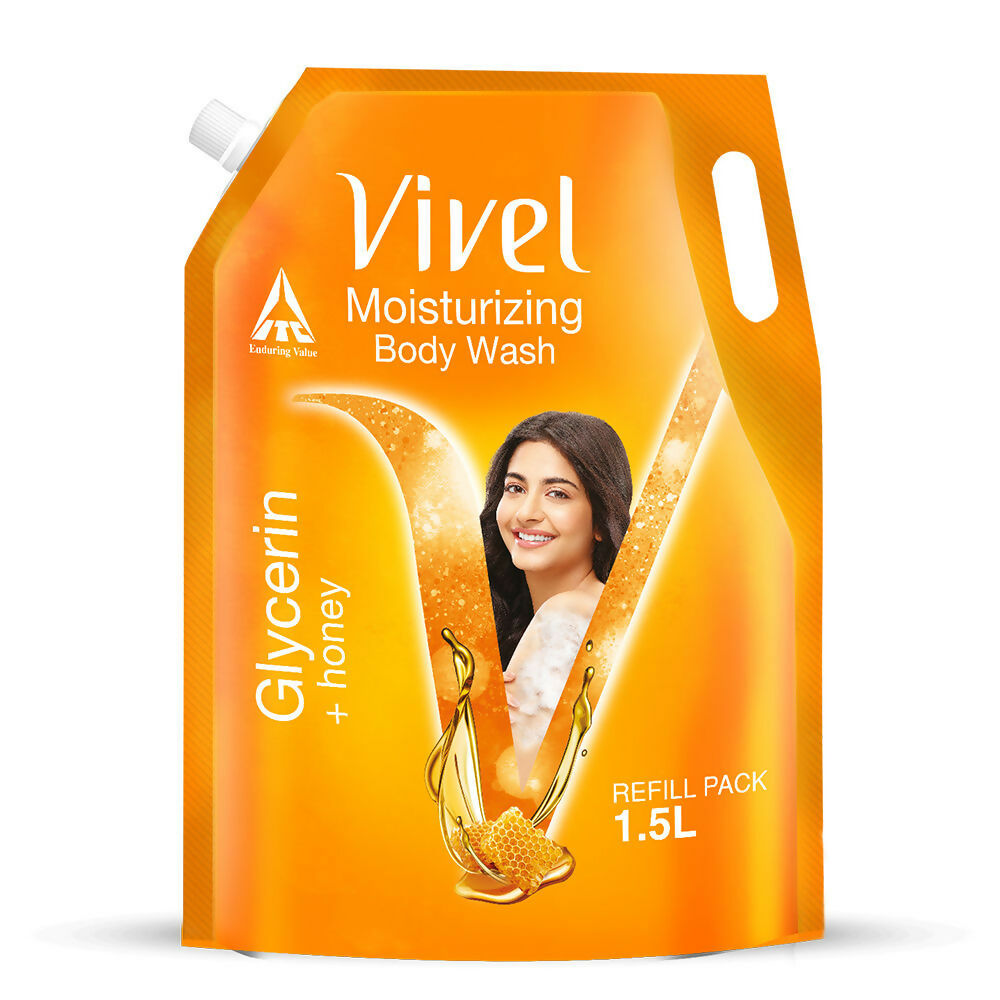 Vivel Moisturizing Body Wash Glycerin & Honey Shower Gel Supersaver XL Refill Pouch  Grab2Buy Vivel Grab2Buy