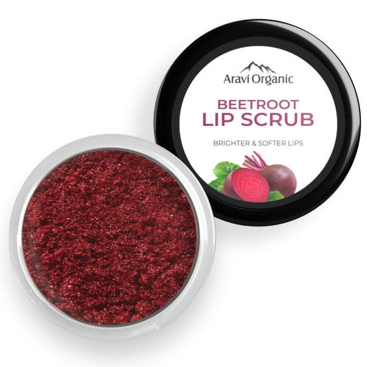 Aravi Organic Beetroot Lip Lightening Scrub Balm - Grab2buy