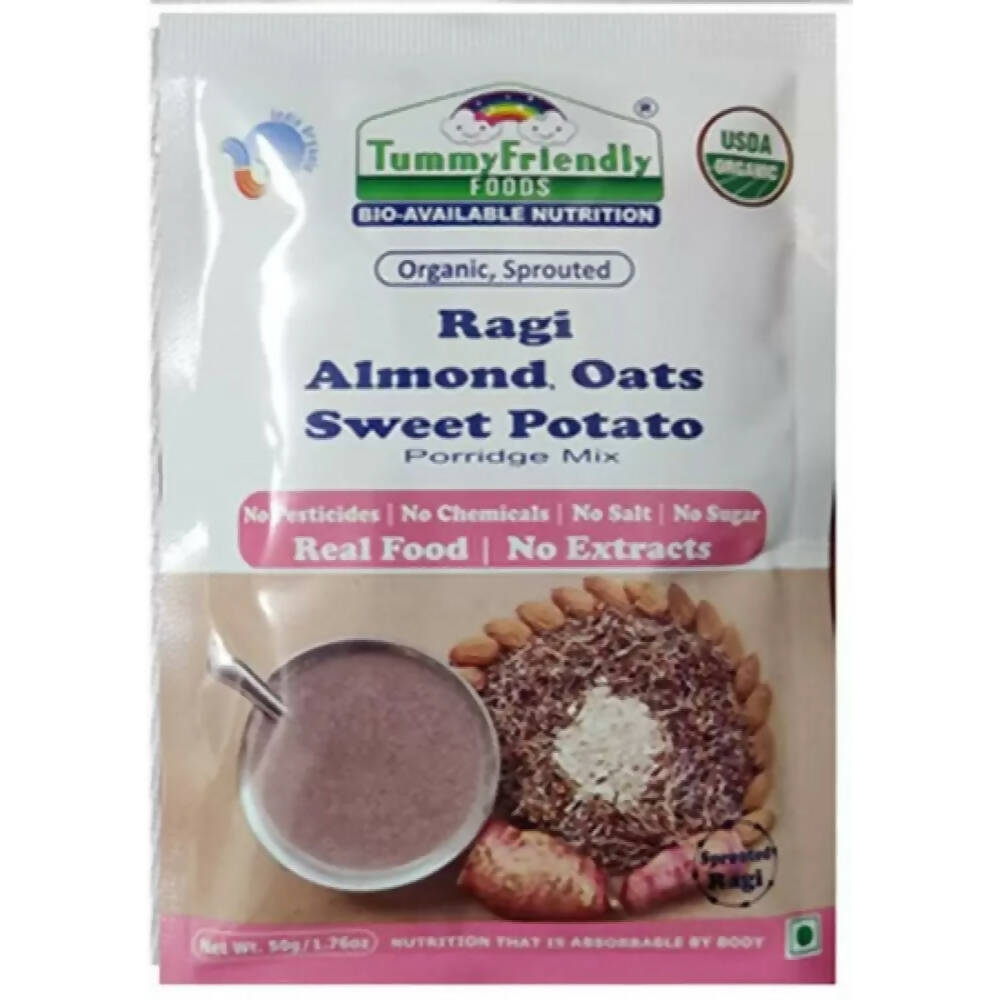 TummyFriendly Foods Certified Stage3 Porridge Mixes Trial Packs - Ragi, MultiGrain, Oats, Sathu Maavu for 8 Months Old Baby  Grab2Buy TummyFriendly Foods Grab2Buy
