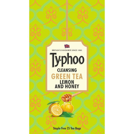 Typhoo Cleansing Lemon & Honey Green Tea Bags - Grab2buy