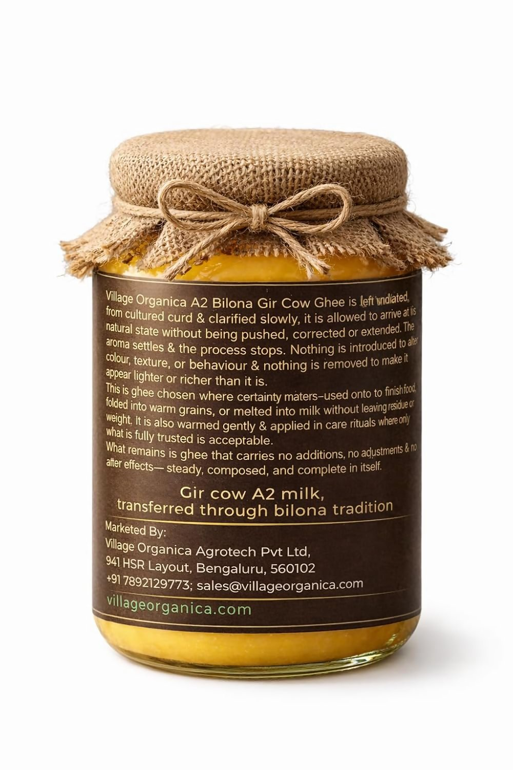 Village-Organica A2 Gir Cow Ghee,Traditional Bilona Method  Grab2Buy Village-Organica Grab2Buy