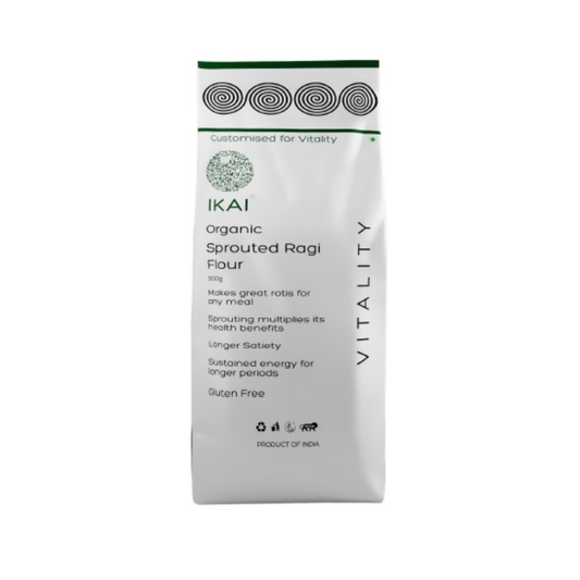IKAI Organic Sprouted Finger Millet/Ragi Atta 