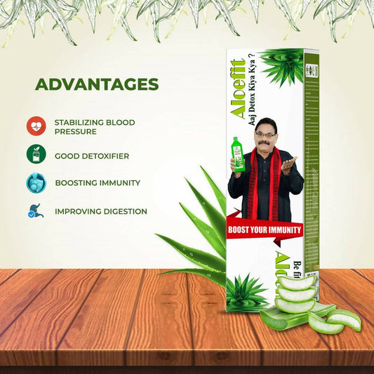 Pharma Science Aloe Vera Juice With Pulp Bottle - Grab2buy