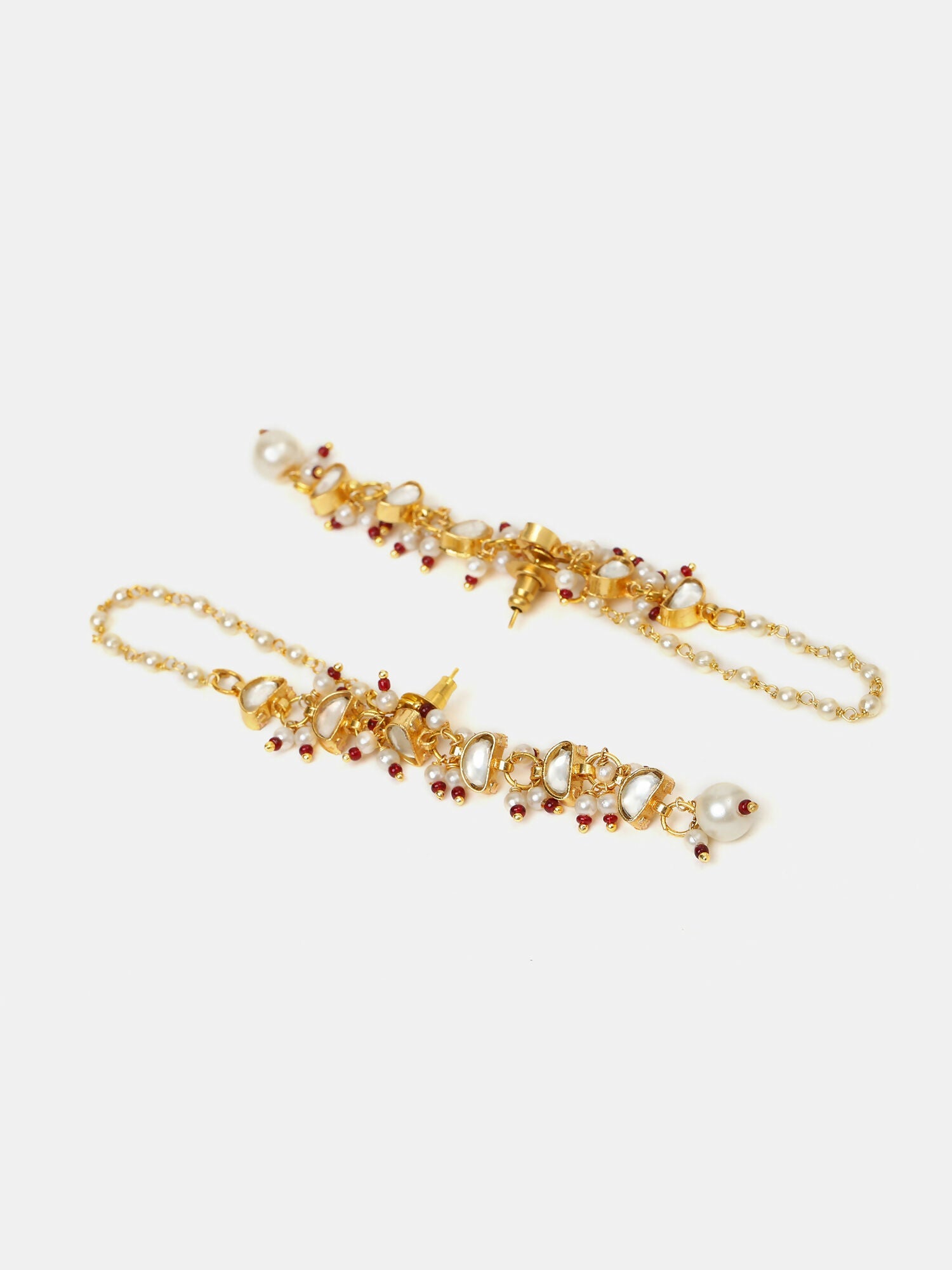 Ruby Raang Rose Mist Pearl Earrings
