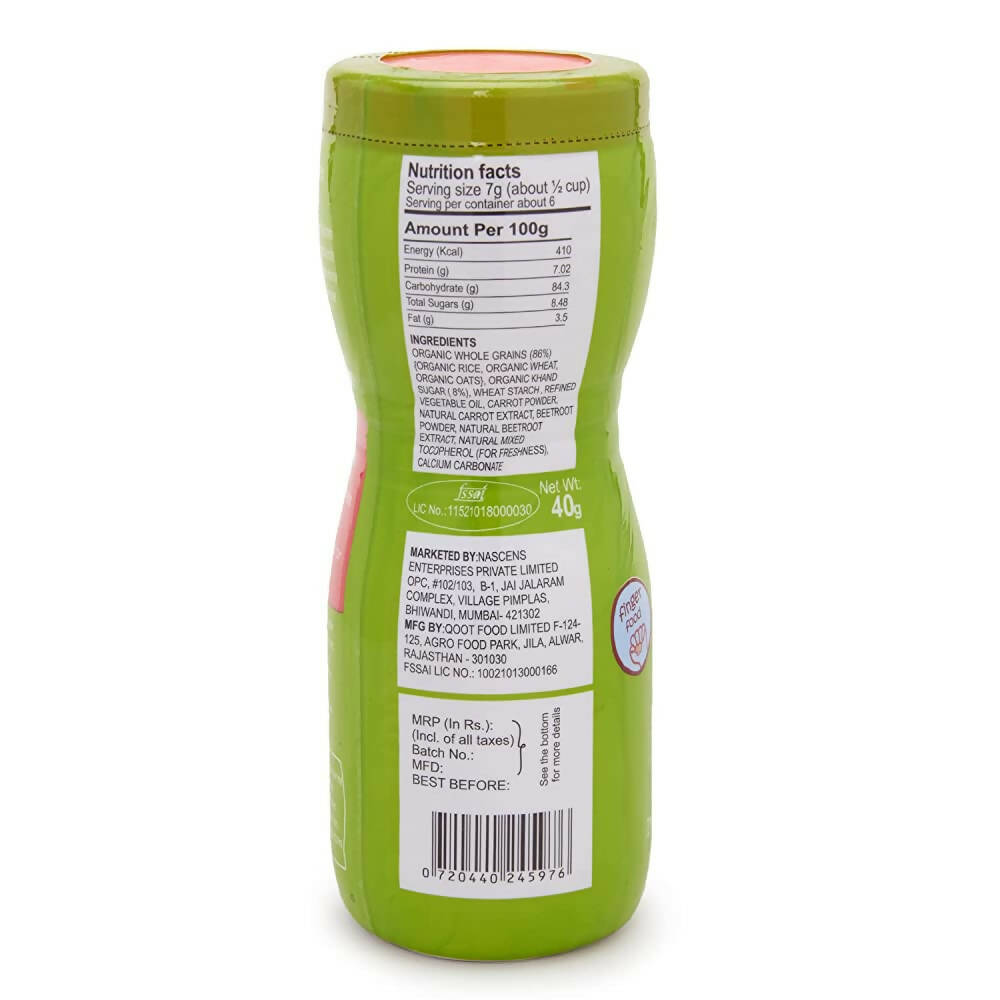 Happa Multigrain Carrot & Beetroot Melts Super Puffs (8 Months+) 