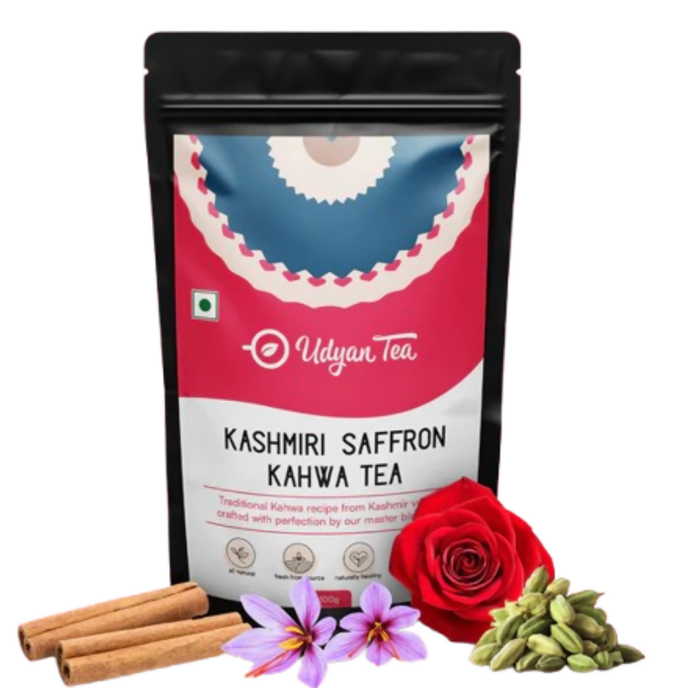 Udyan Tea Kashmiri Saffron Kahwa Green Tea  Grab2Buy Udyan Tea Grab2Buy