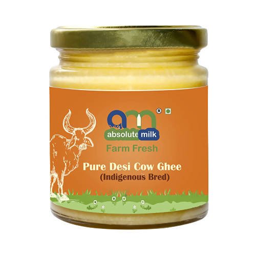 Absolute Milk Farm Fresh Pure Desi Cow Ghee (Indigeneous Bred) | Desi Gir Cow Ghee | 100% Pure & Natural Ghee 
