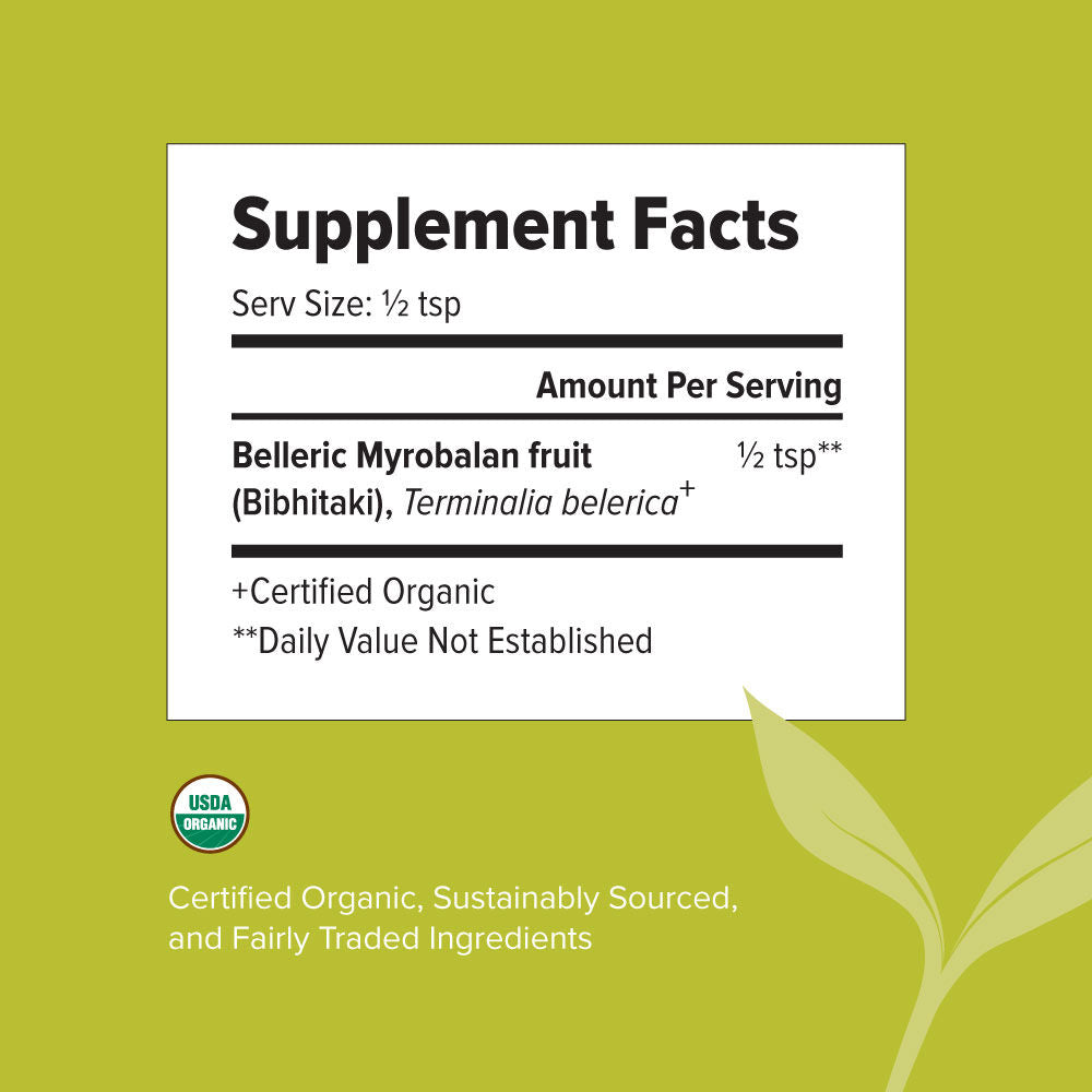 Bibhitaki powder - Certified Organic 