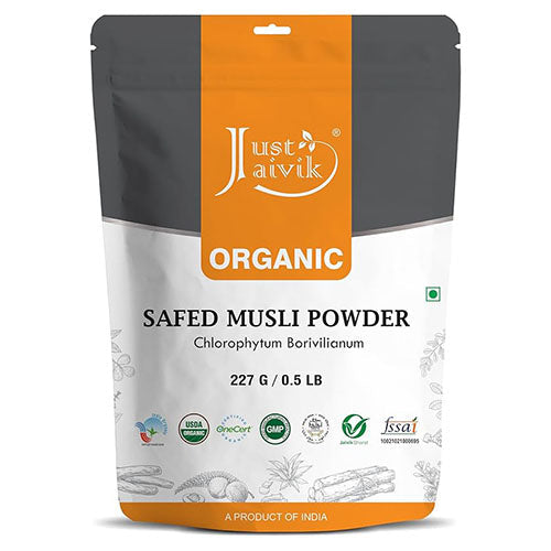 Just Jaivik | Safed Musli Powder | Chlorophytum Borivilianum | USDA | Organic 
