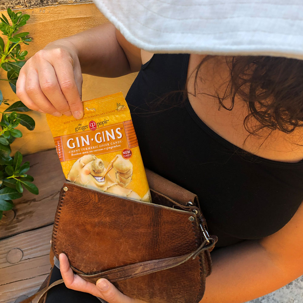 THE GINGER PEOPLE | Gin Gins Ginger Candy Bag | Chewy Spicy Turmeric | 60g 