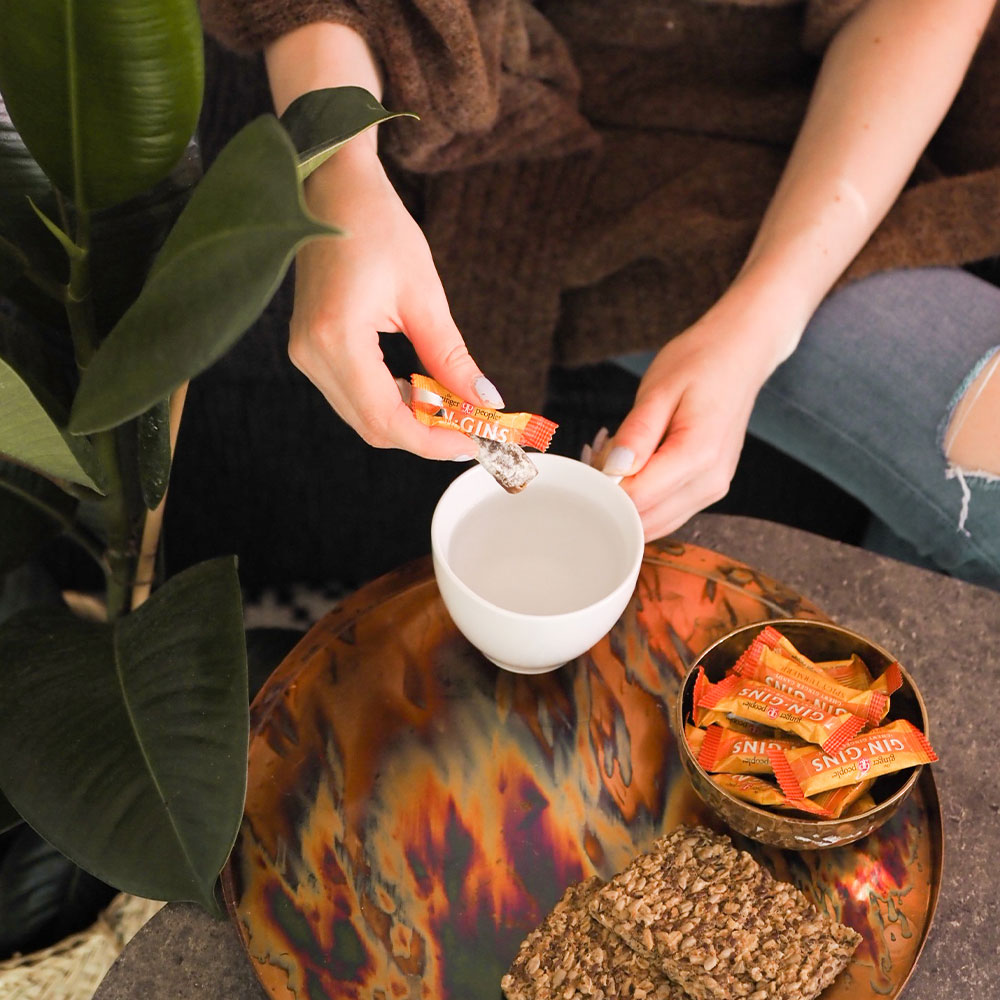 THE GINGER PEOPLE | Gin Gins Ginger Candy Bag | Chewy Spicy Turmeric | 60g 