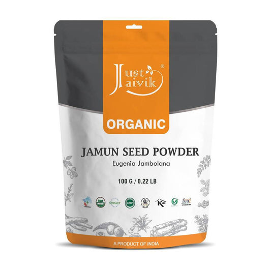 Just Jaivik | Jamun Seed Powder | Eugenia Jambolana | 227gm 