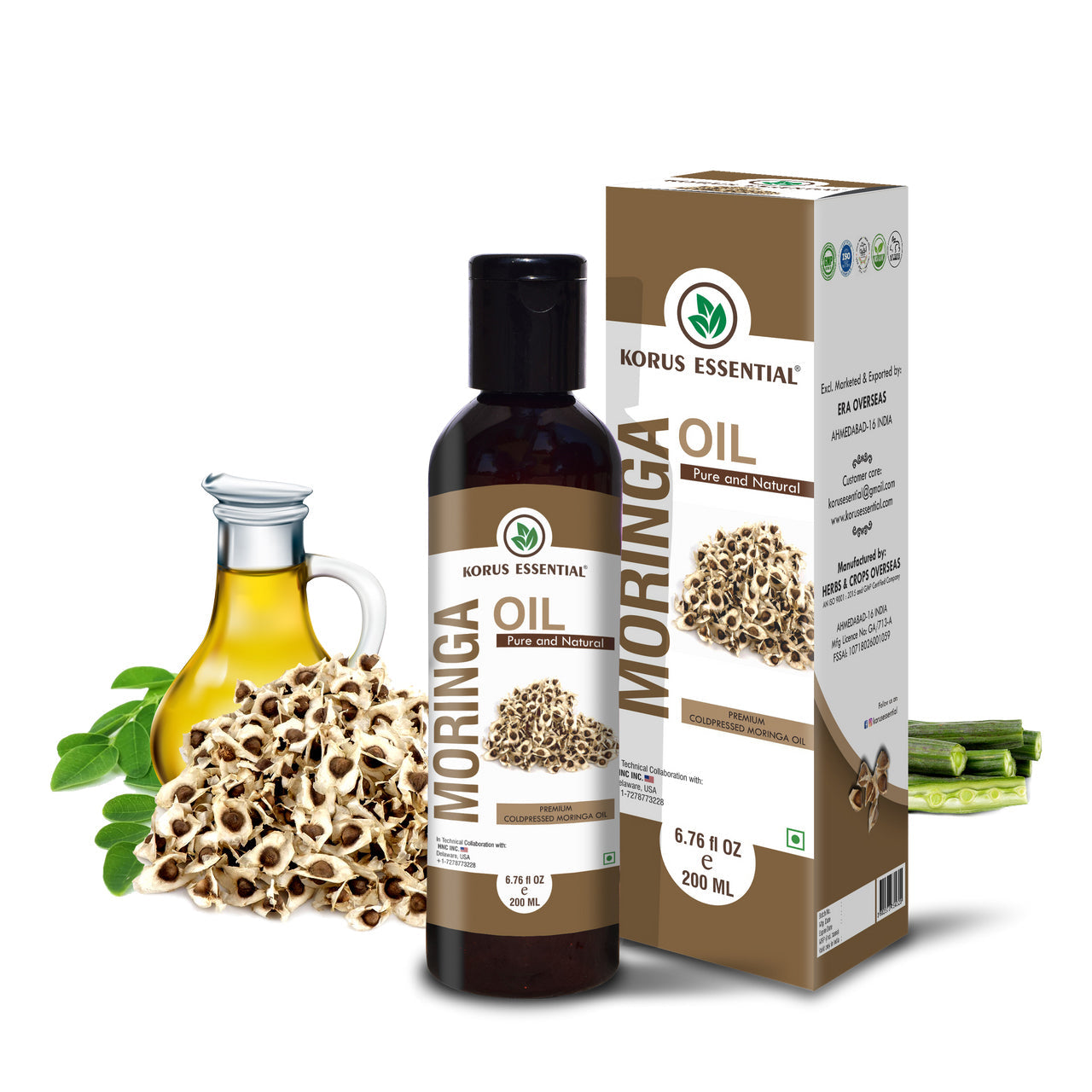 Korus Essential | Moringa Oil | 200ml 