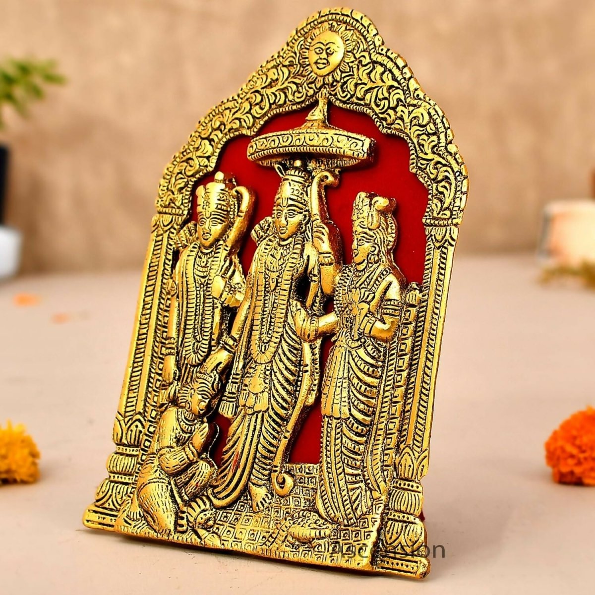 Ascension Metal Plated Ram Darbar Wall Hanging - Grab2buy