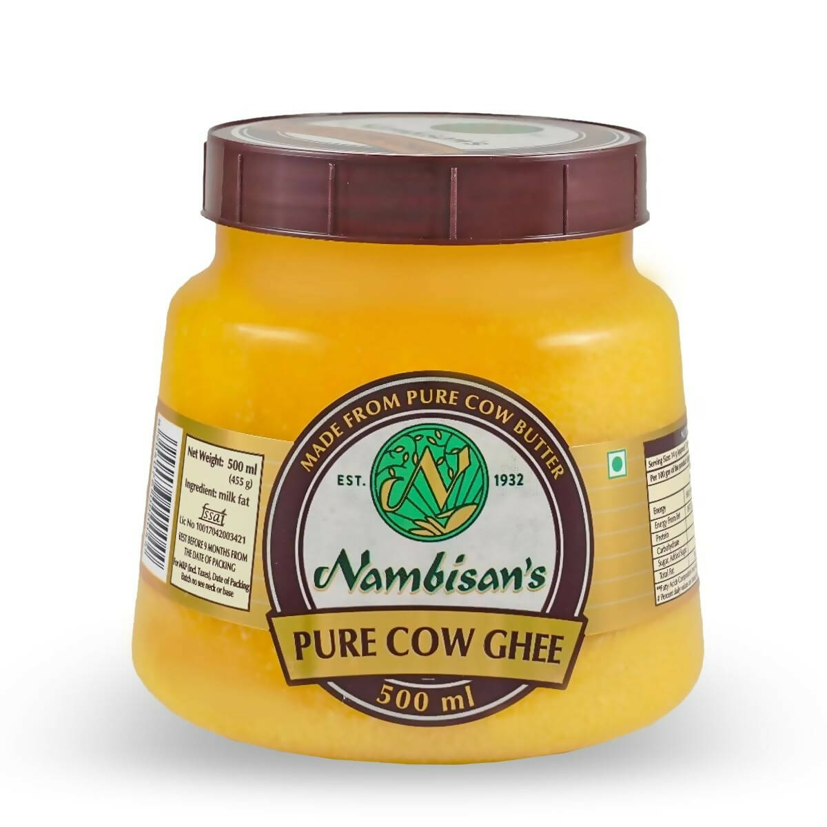 Nambisan'S Pure Cow Ghee | Natural and Organic Ghee | Desi Cow Ghee 