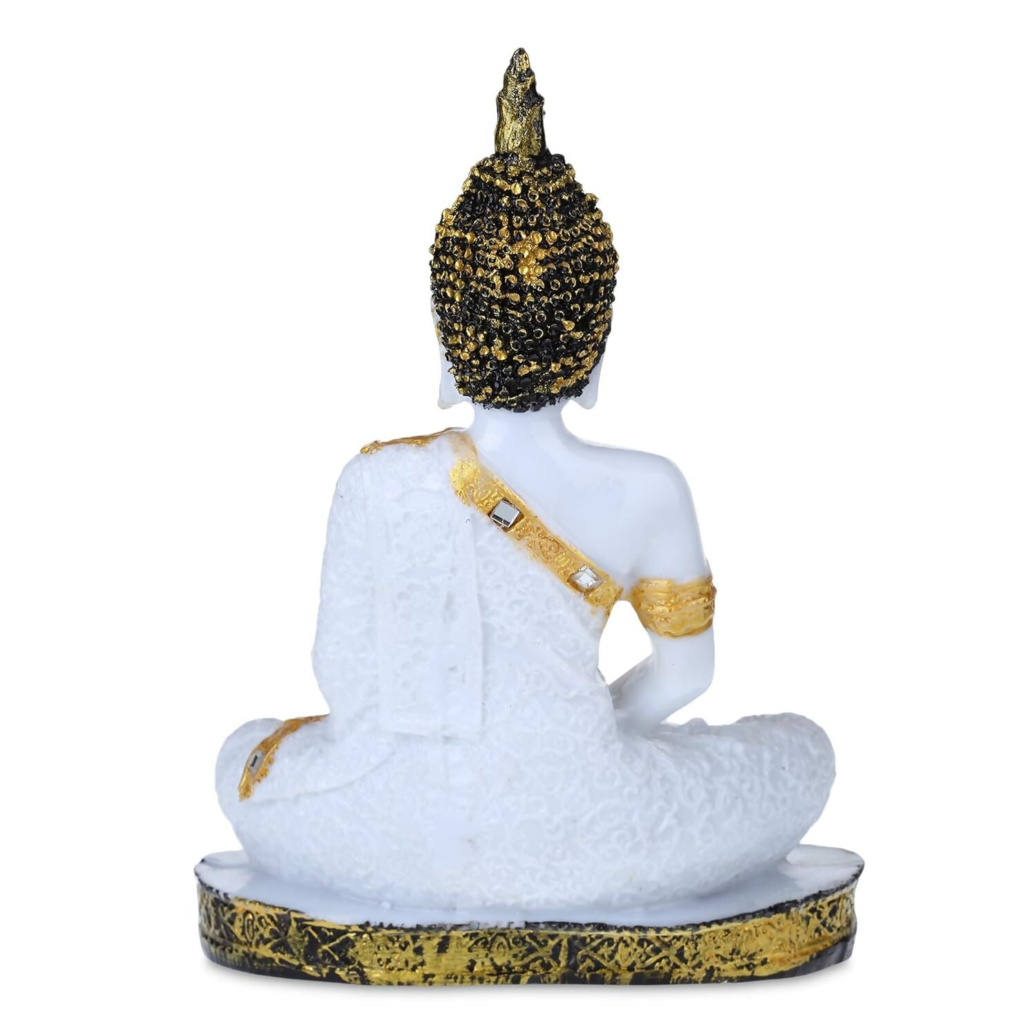 GW Creations Polyresin Sitting Buddha Idol - Grab2buy