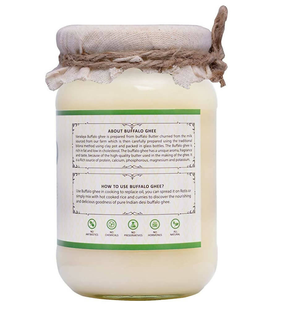 Vanalaya Buffalo Ghee | Vedic Bilona Method | Churned From Curd | Pure & Natural | Buffalo Ghee 