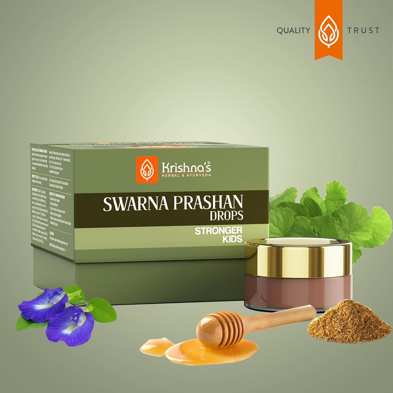 Krishna's Herbal & Ayurveda Swarnaprashan Drops For Kids 