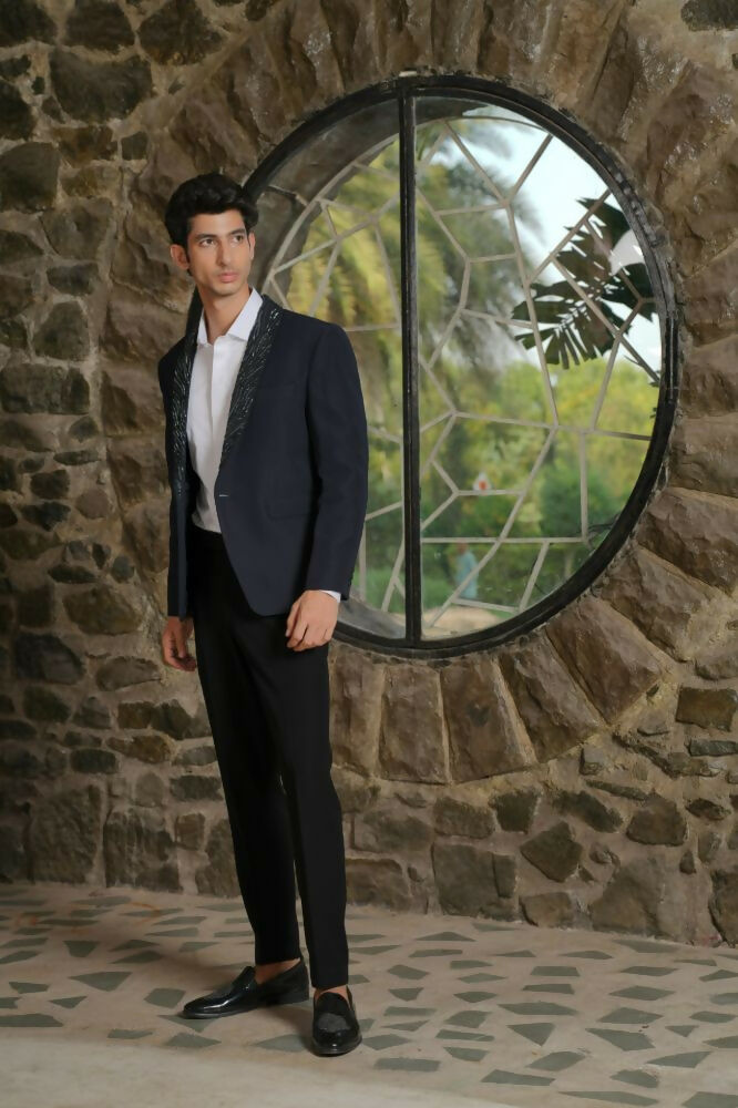 Navy Blue Tailored Co-Ord Set by Hilo Design 