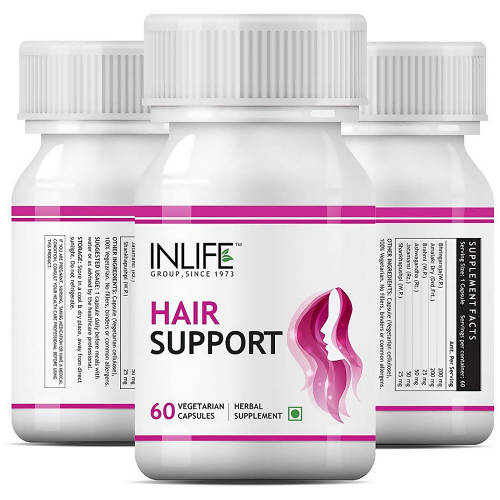 Inlife Hair Support Herbal Capsules - Swadesiicart