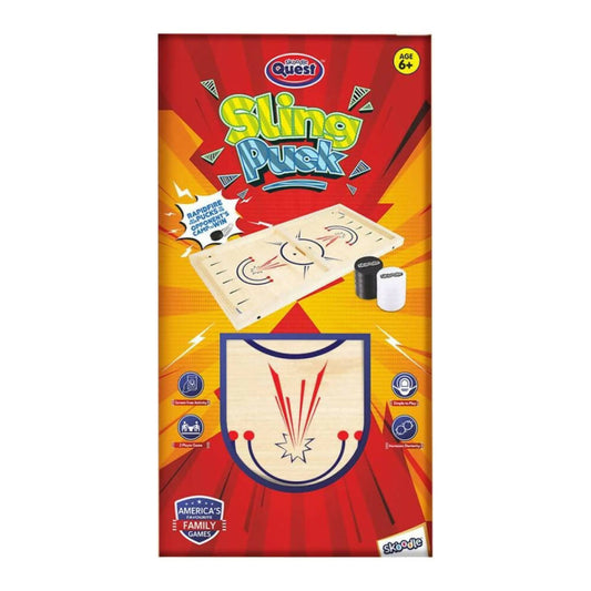 Skoodle Sling Puck Game, Super Fast Portable Table Board Game for Kids and Adults, Tabletop Slingshot Games Toys for Boys and Girls