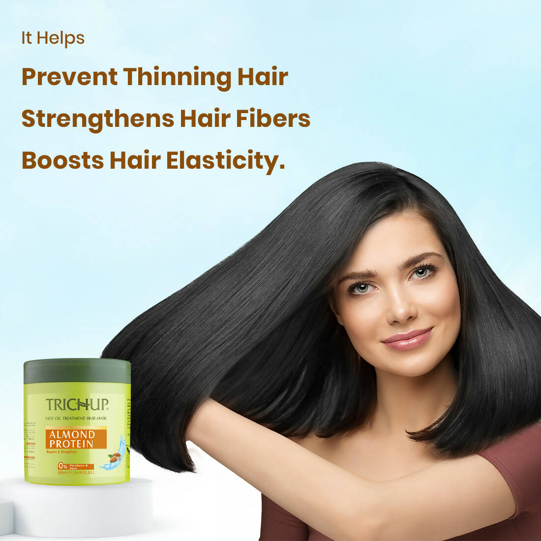 Vasu Healthcare Trichup Almond Protein Hair Mask  Grab2Buy Trichup Grab2Buy
