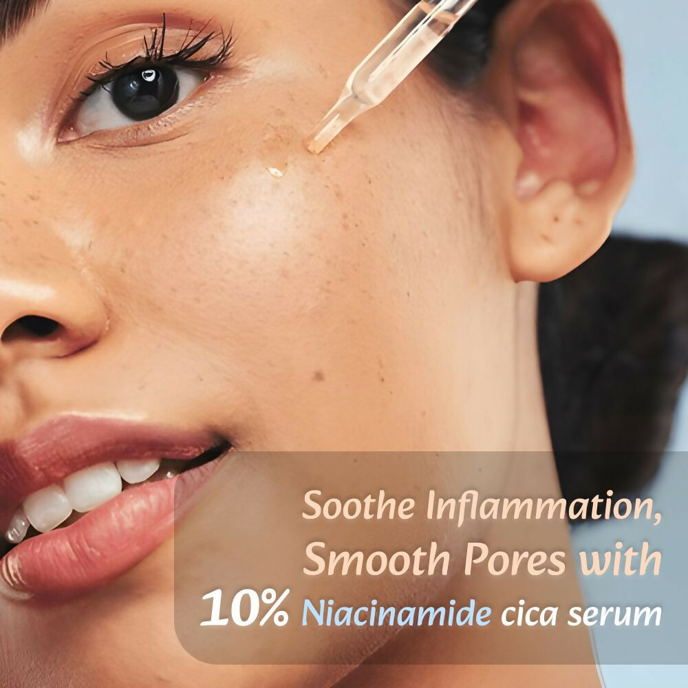 Wild Oak 10% Niacinamide Cica Serum For Face Reduces Sebum Pigmentation, Evens Skin Tone & Minimises Pores  Grab2Buy Wild Oak Grab2Buy