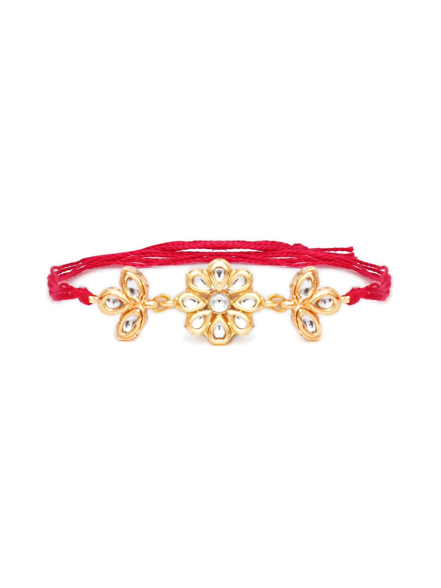 Designer kundan Rakhi - Ruby Raang