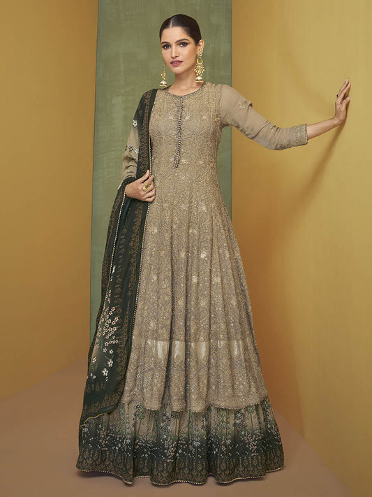Myra Coco Real Georgette Embroidered Party Wear Suit