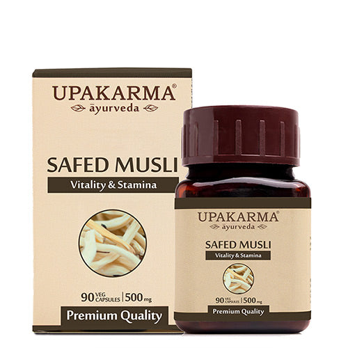 Upakarma Ayurveda Safed Musli Capsules - Grab2buy