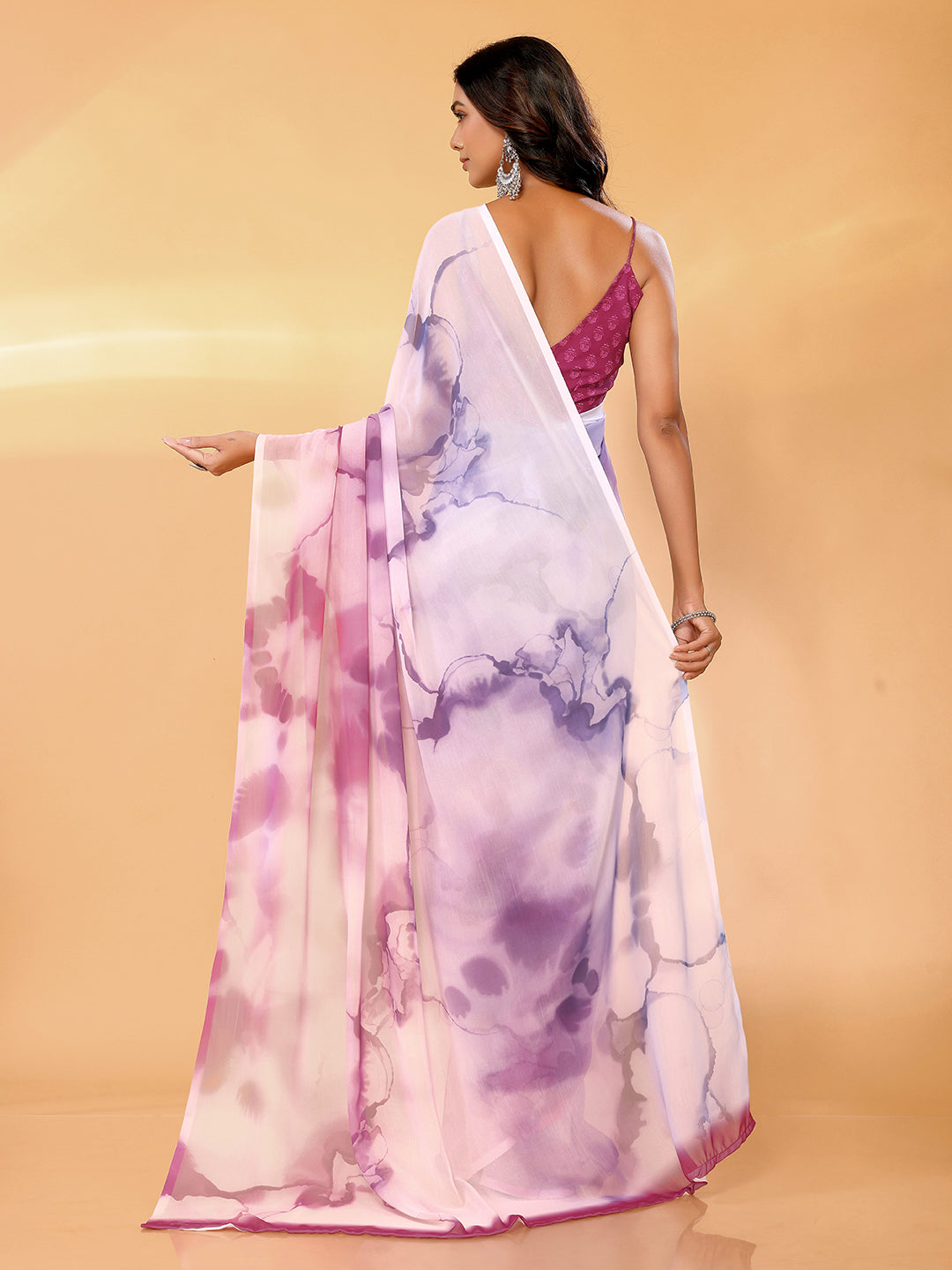 Janasya Multicolor Georgette Ombre Printed Grab2Buy 
