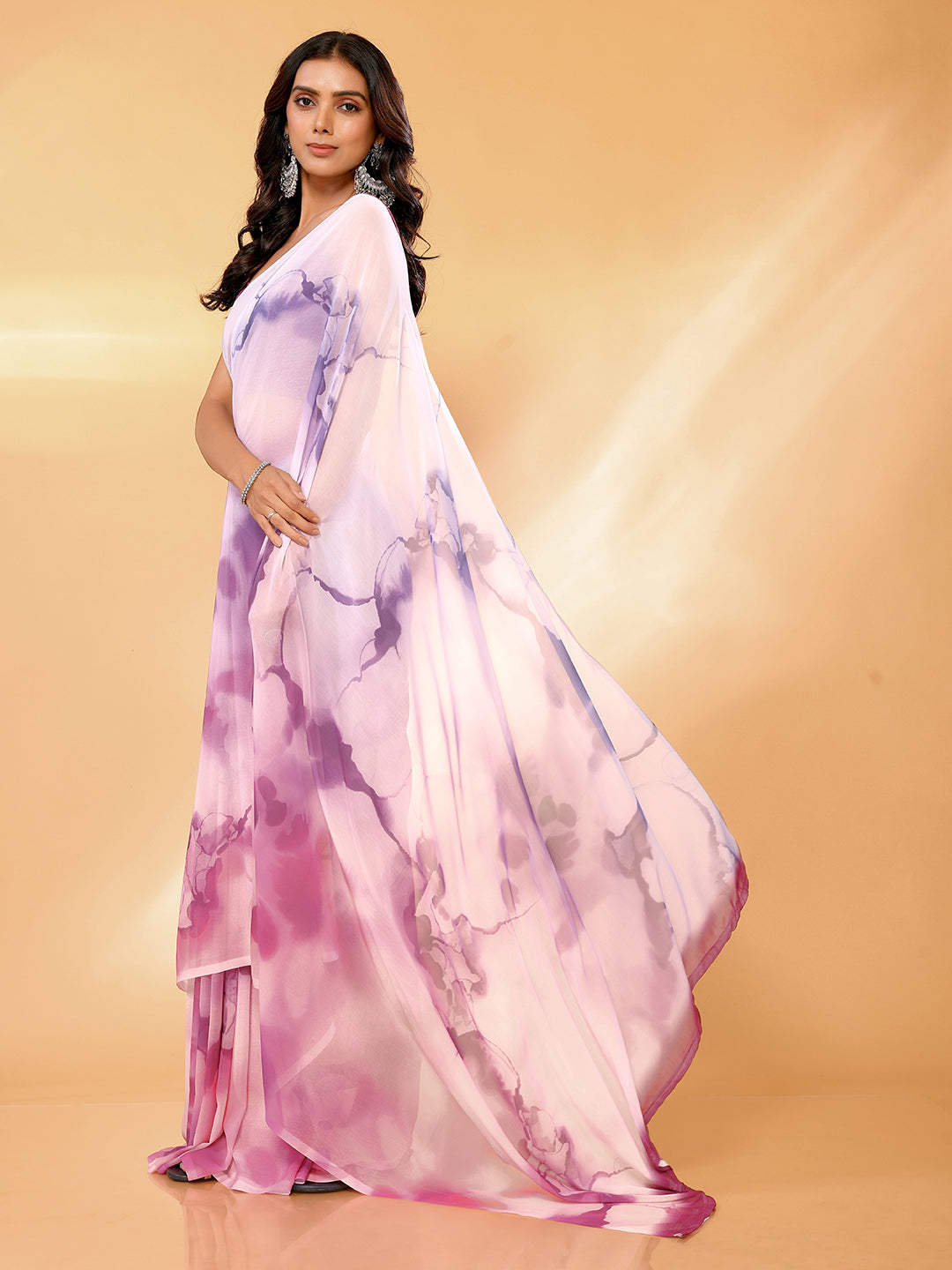 Janasya Multicolor Georgette Ombre Printed Grab2Buy 