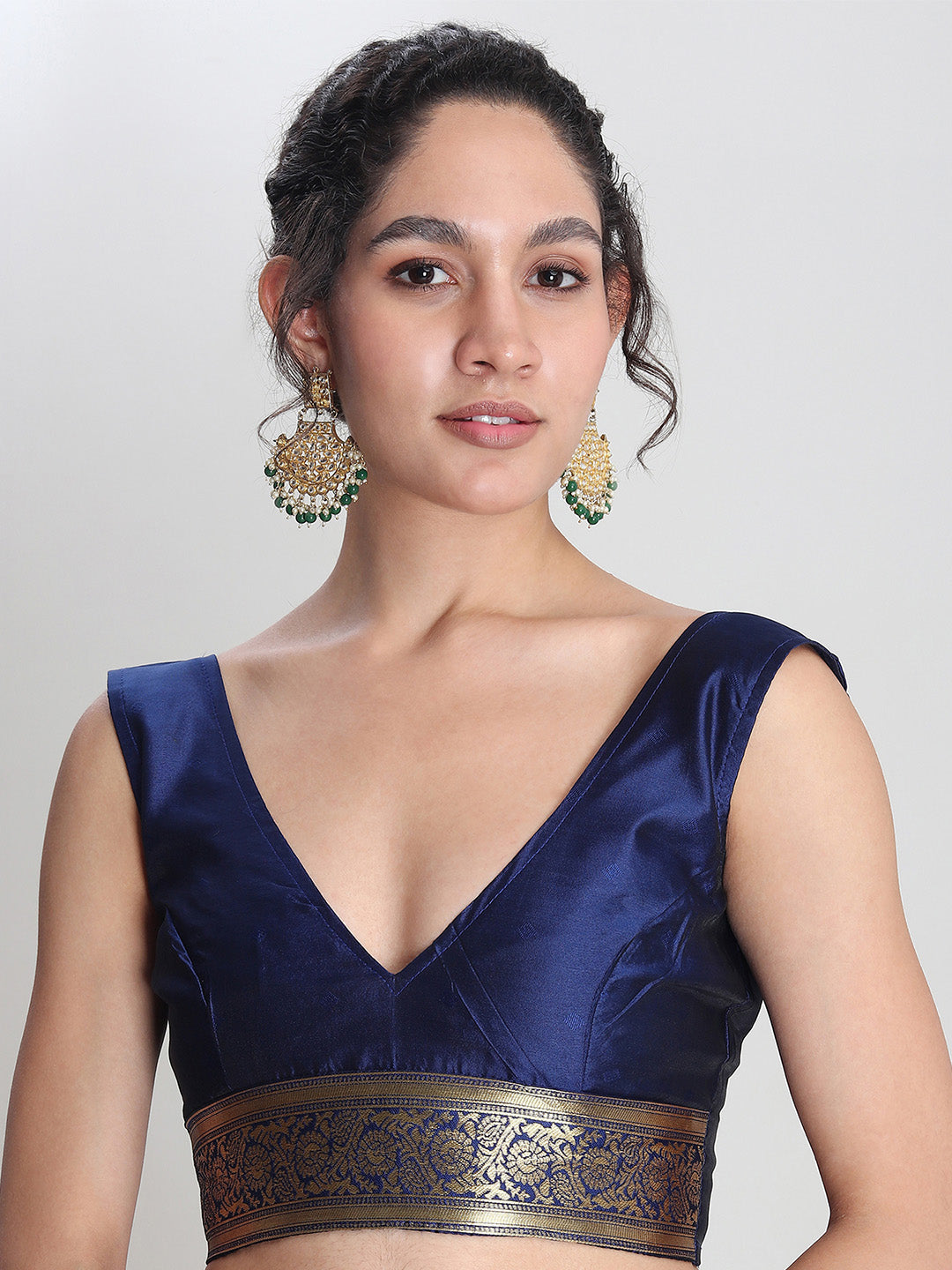 Janasya Pink Silk Blend Ethnic Motifs Jacquard Grab2Buy 
