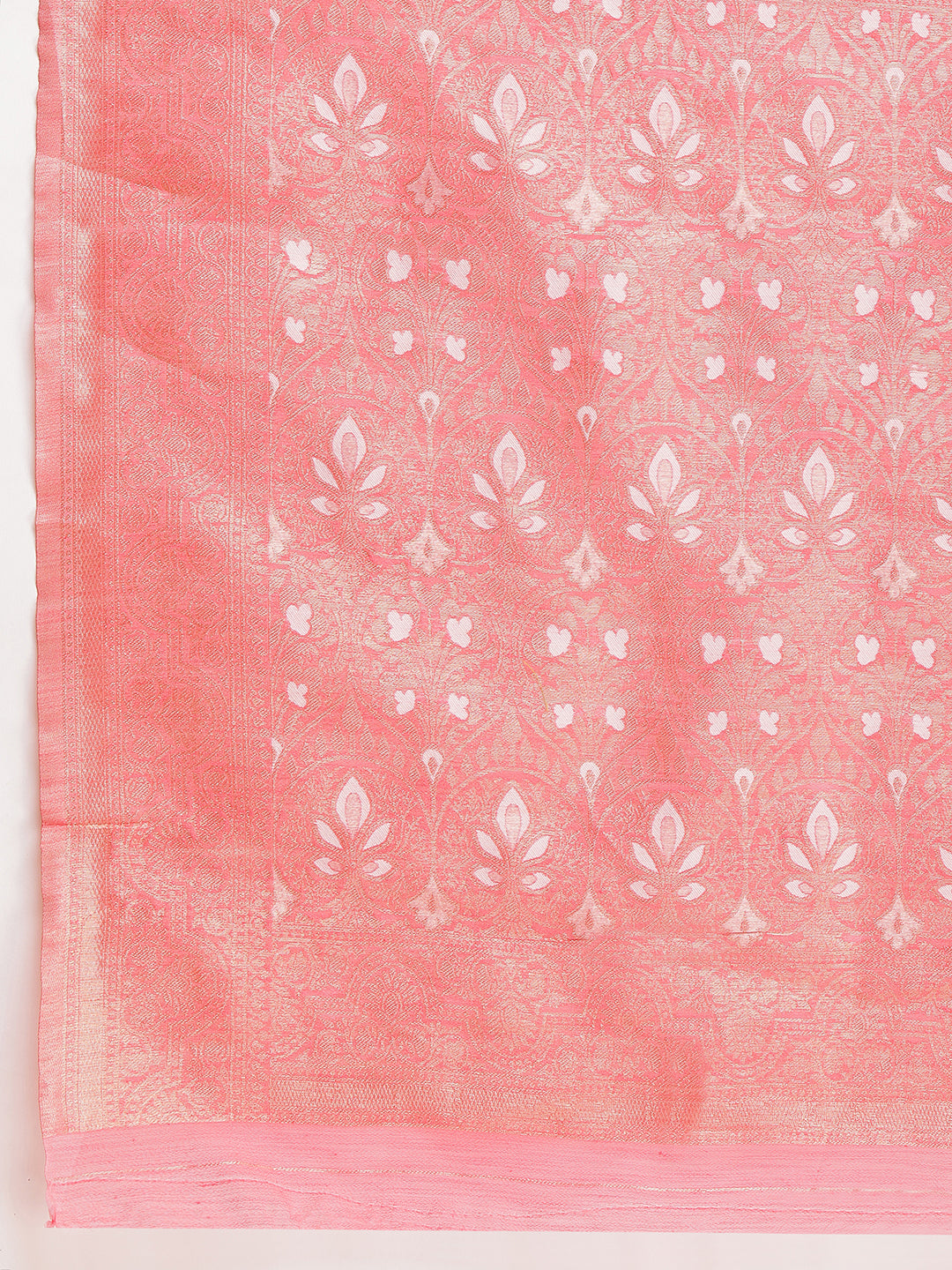 Janasya Navy Blue Silk Blend Geometric Jacquard Grab2Buy 