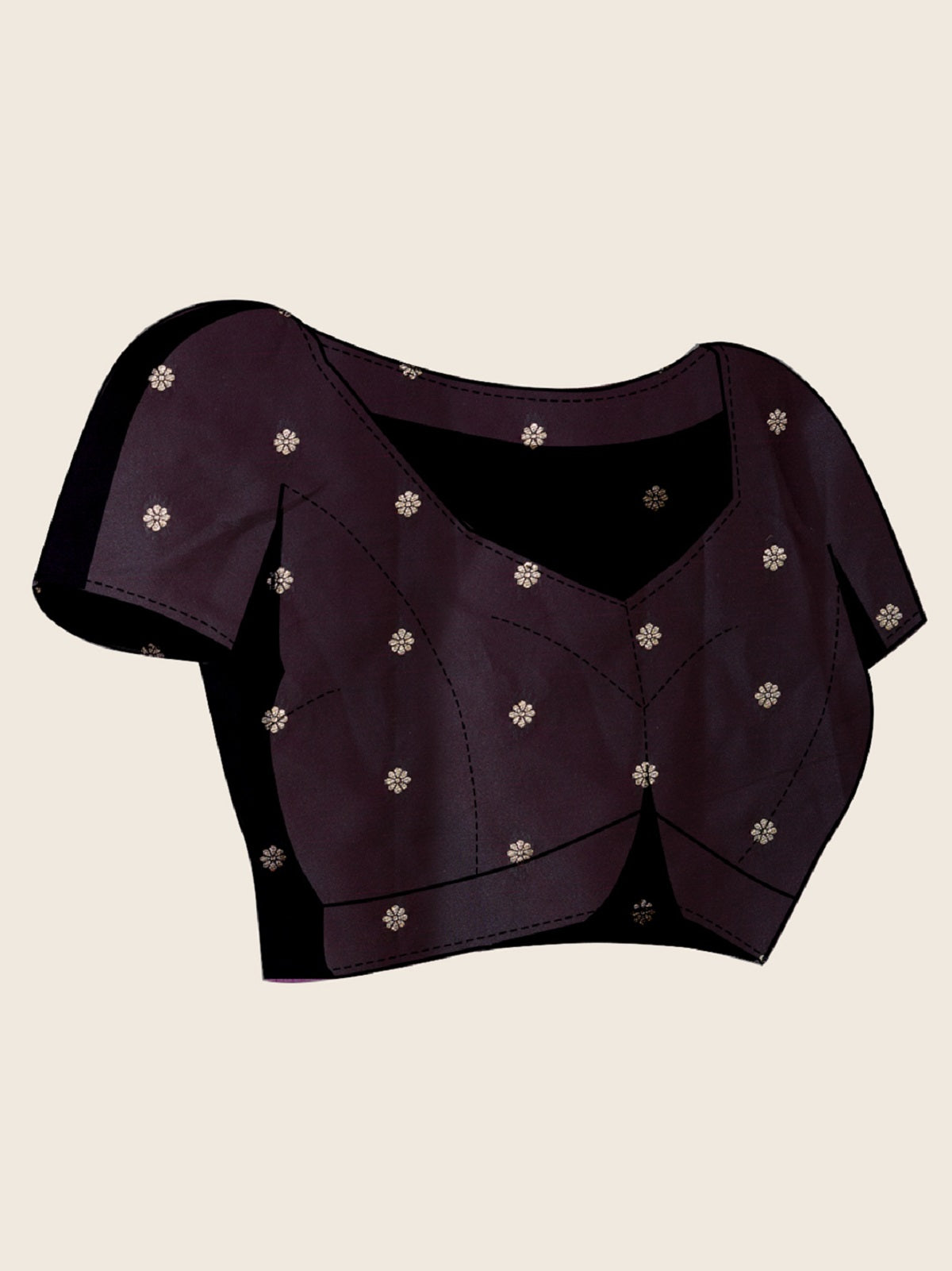 Dwija Fashion Deep Maroon Wedding Wear Satin Paithani Jari Motifs Work With Unstitched Blouse