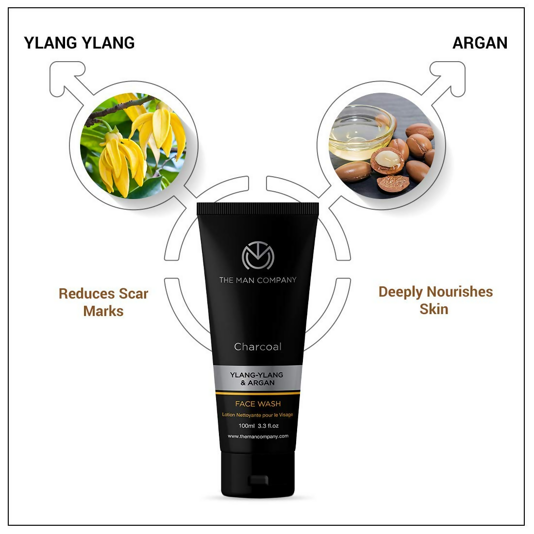 The Man Company Charcoal Care Trio Gift Set 