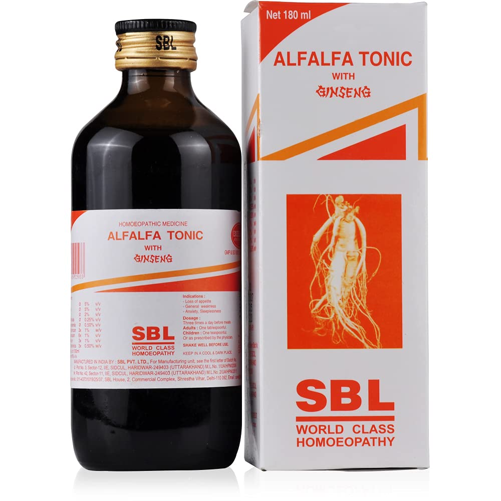 SBL Homeopathy Alfalfa Tonic with Ginseng 