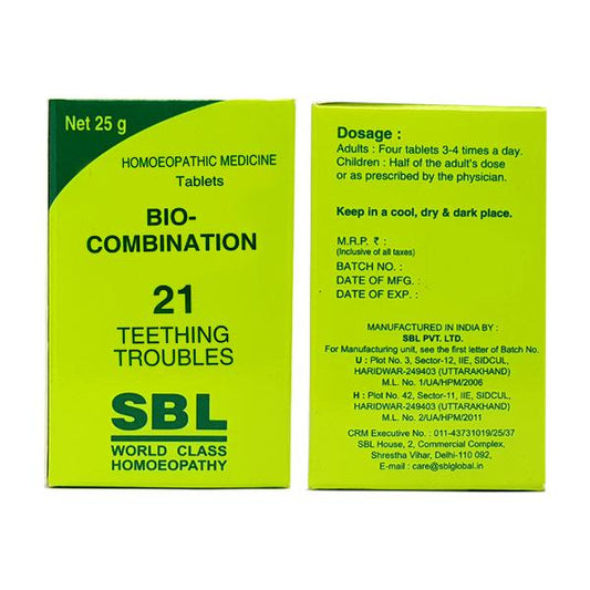 SBL Homeopathy Bio-Combination 21 Tablets | Grab2Buy