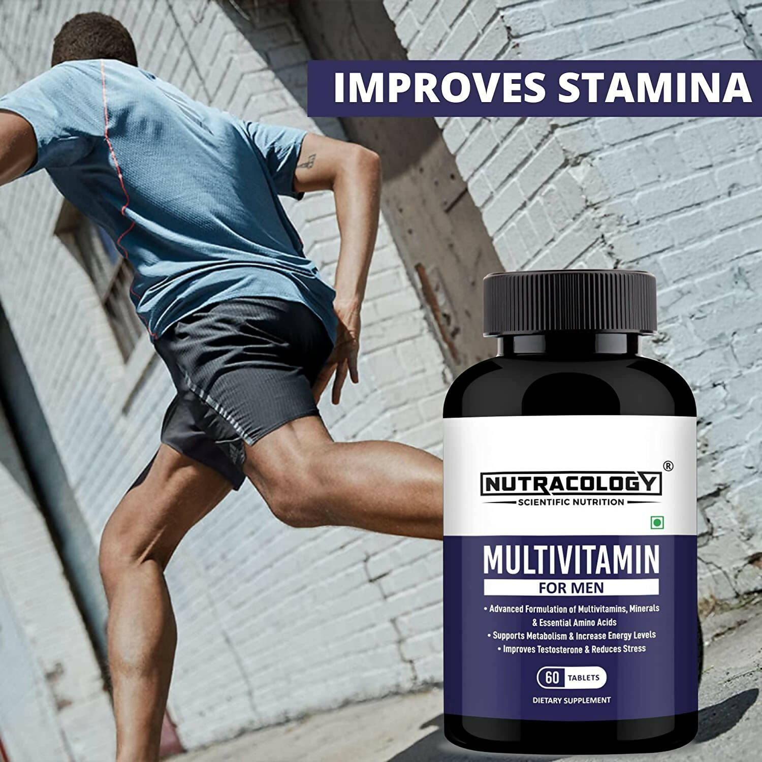 Nutracology Multivitamin for Men for Energy Strength & Stamina Tablets 