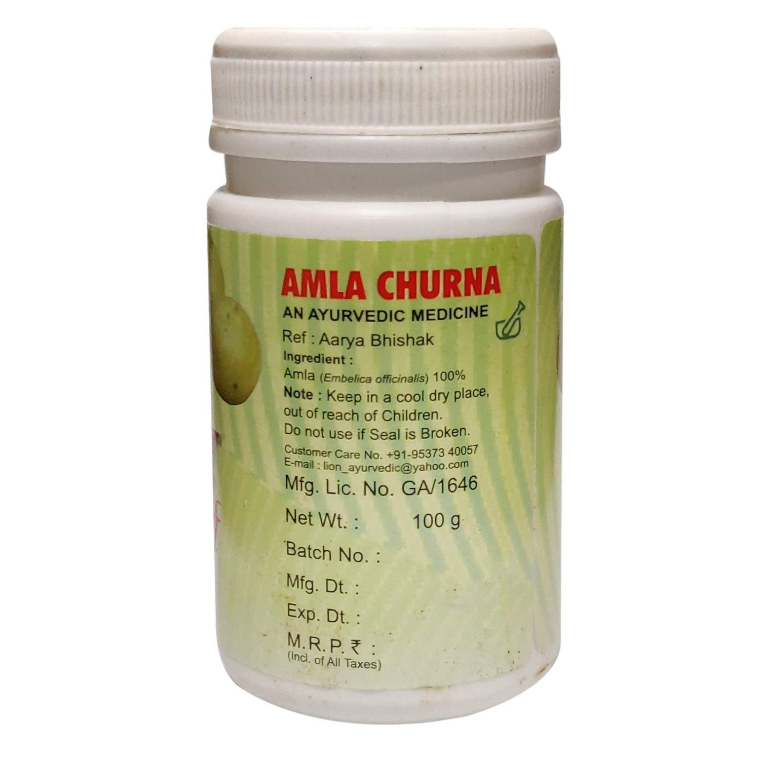 Lion Ayurveda Amla Churna 
