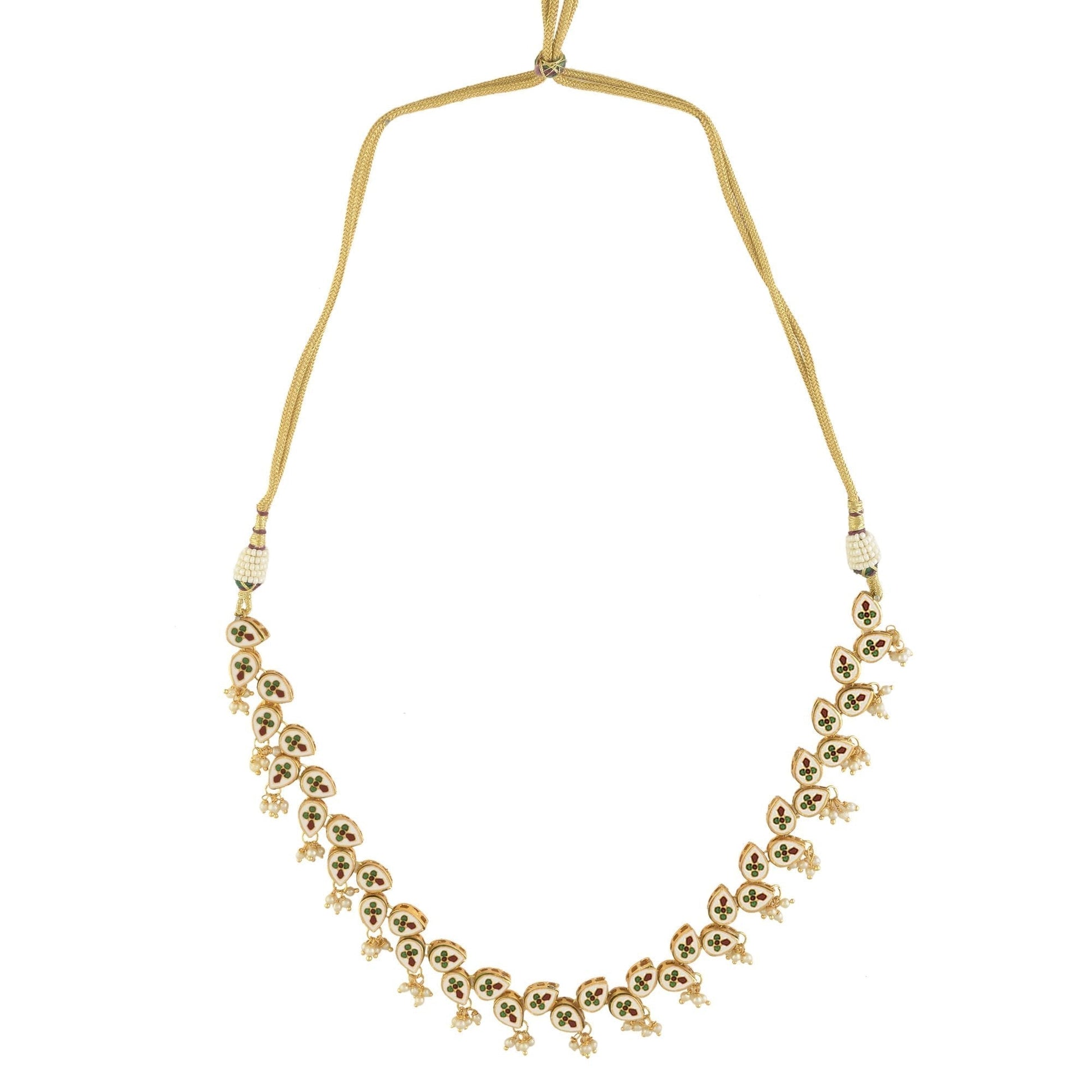 Peryl Women's Elegant Tear Drop Shaped Necklace With Earrings - Grab2buy