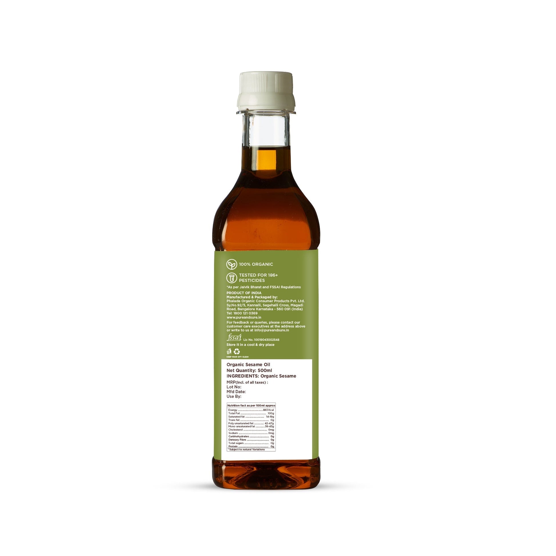 Pure & Sure Organic Sesame Oil