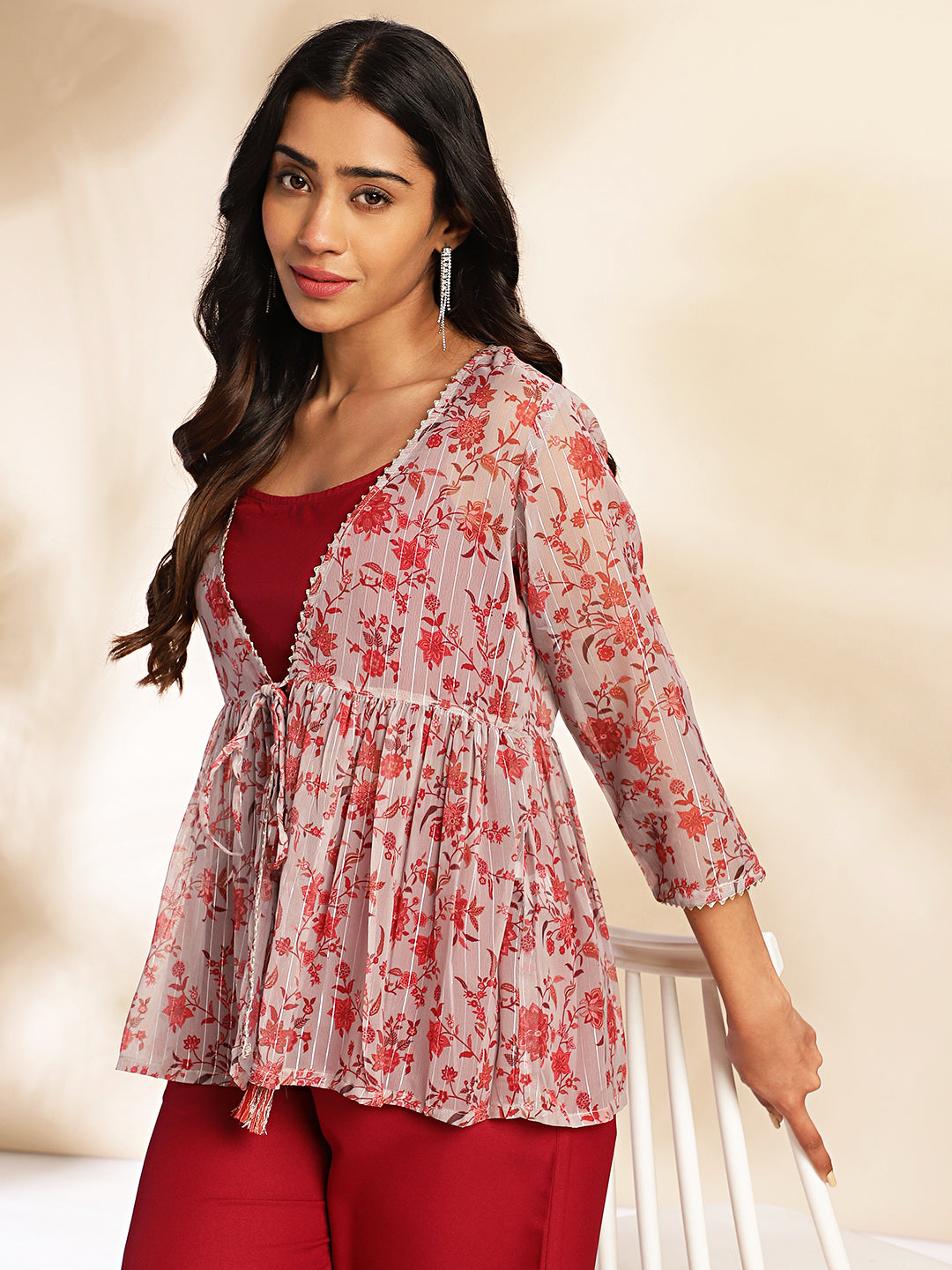Janasya Wine Moss Solid Set 