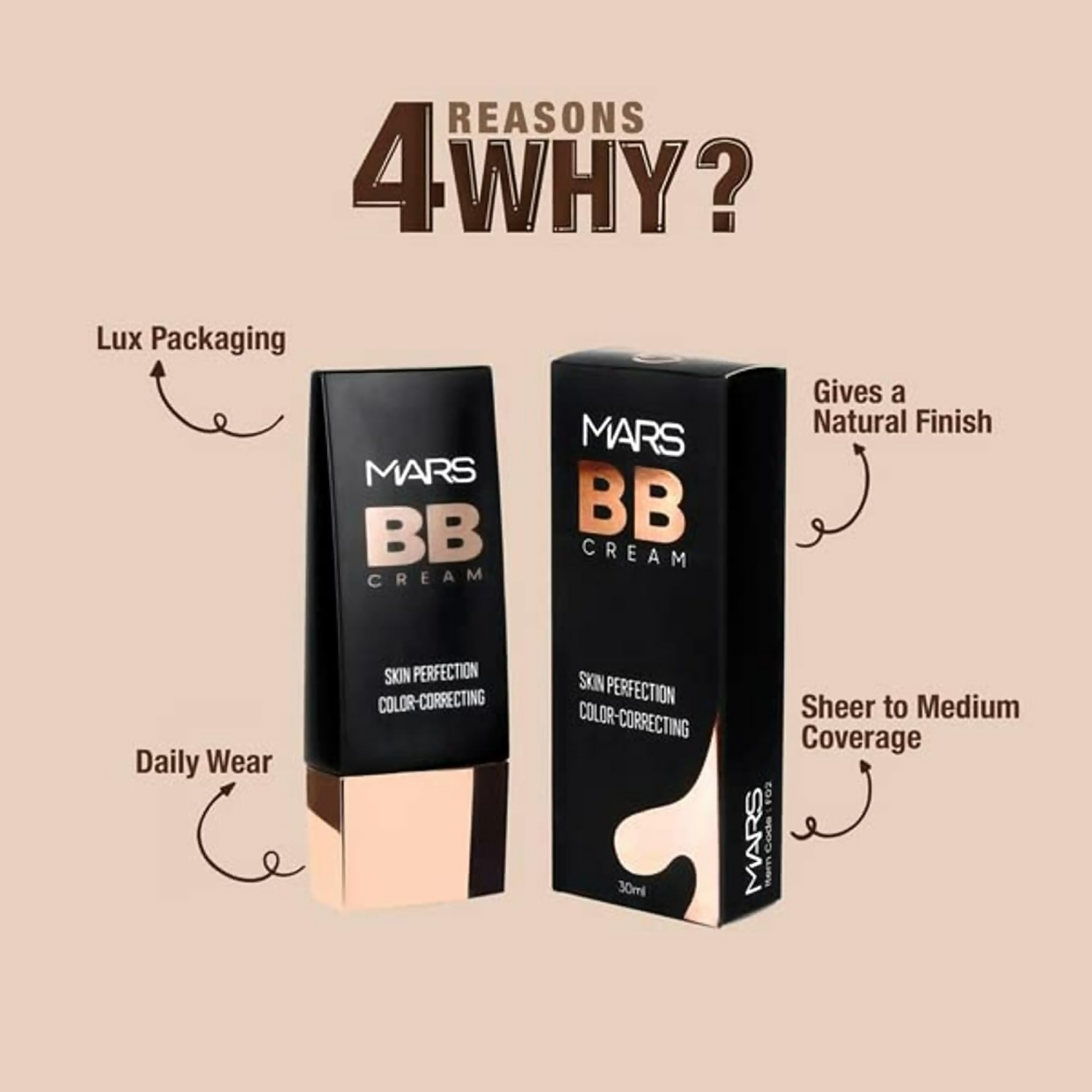 MARS Cosmetics BB Cream Lightweight Foundation - Fair 