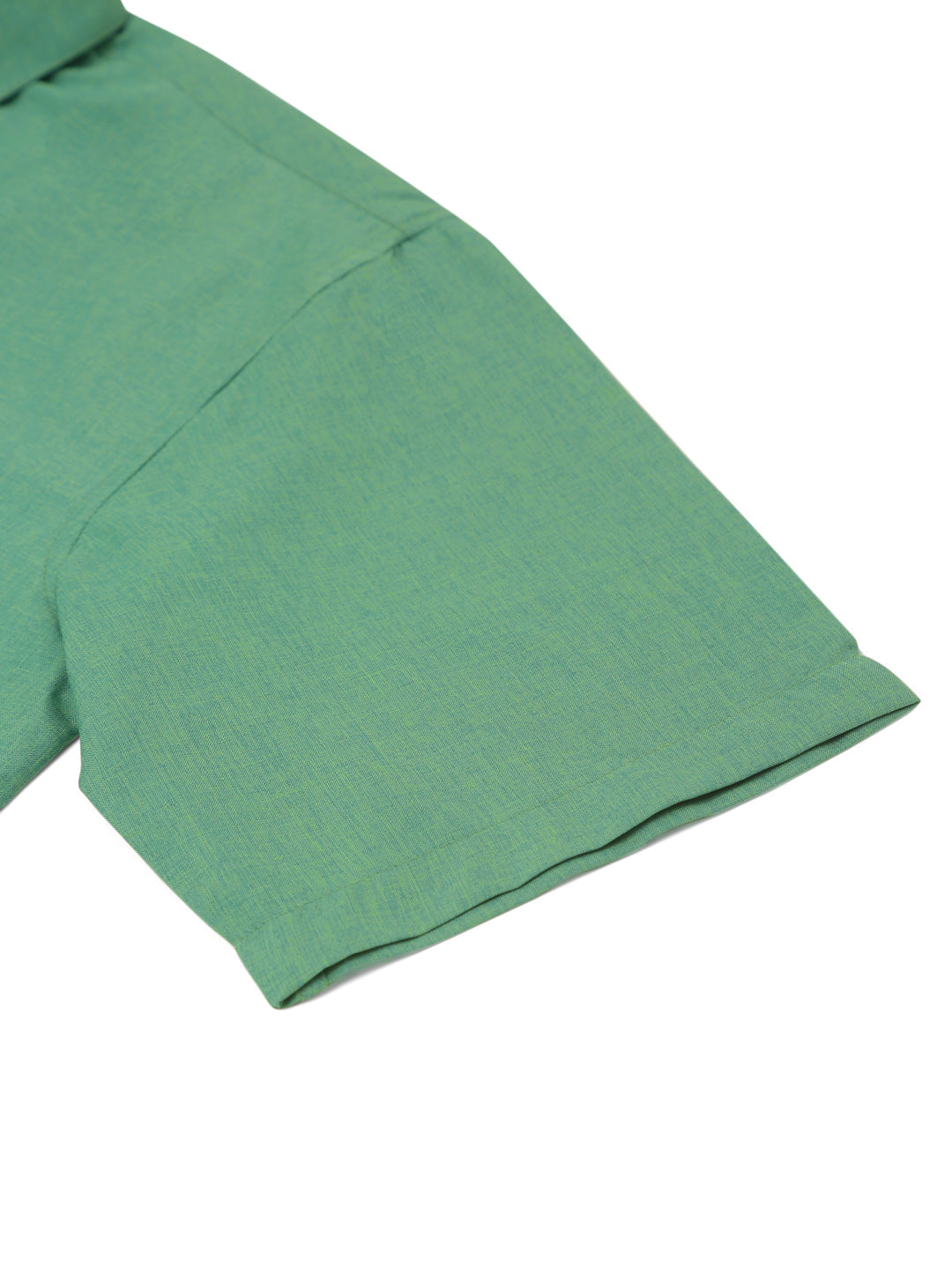 Jainish Men's Cotton Solid Half Sleeve Formal Shirts ( SF 811Green ) 