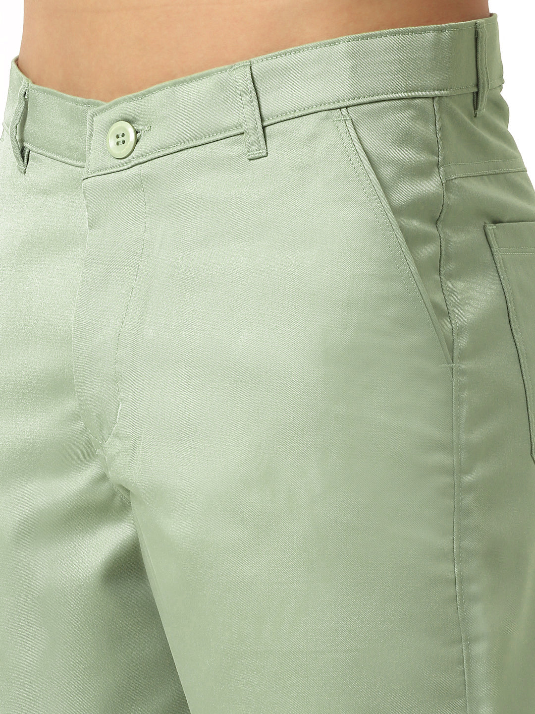 Jainish Men's Casual Cotton Solid Shorts ( SGP 153 Pista-Green ) 