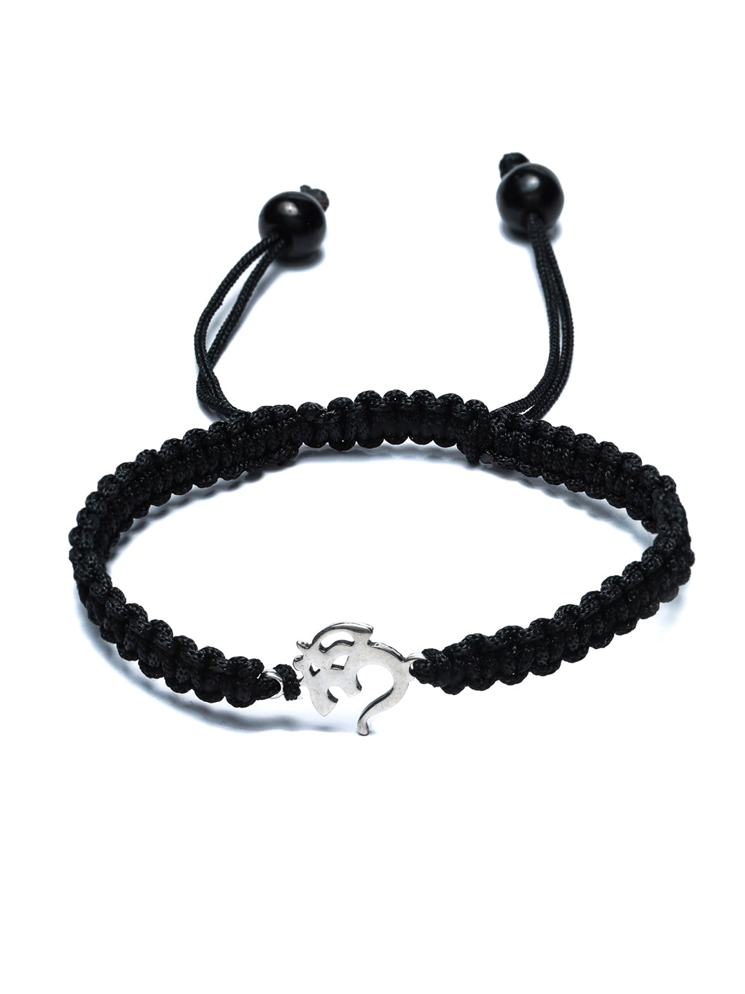 Priyaasi Women Oxidised Silver OM Bracelet 