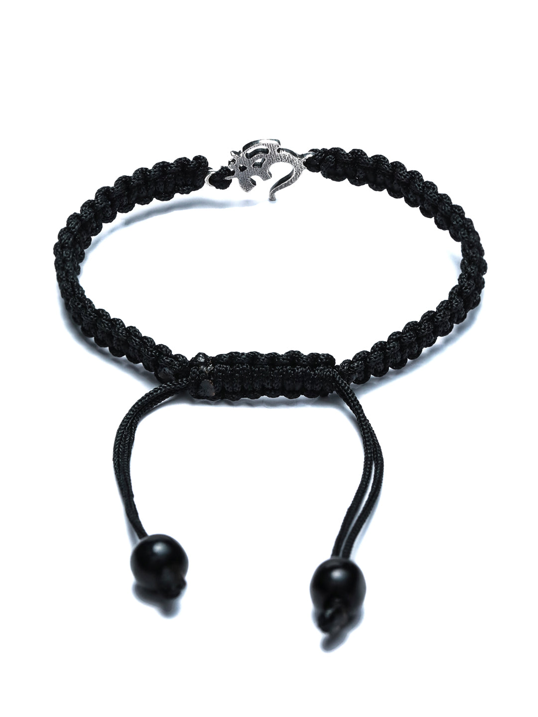 Priyaasi Women Oxidised Silver OM Bracelet 