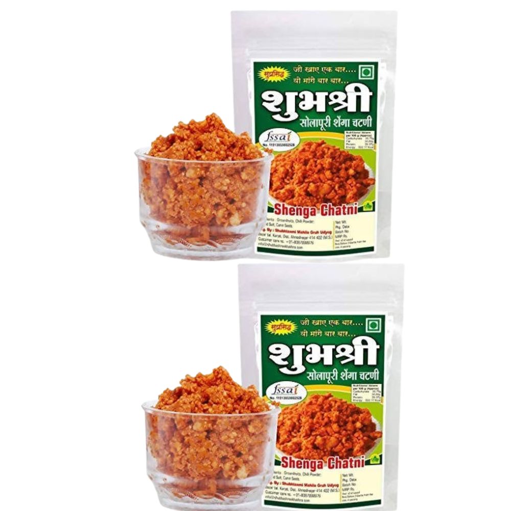 Shubhashree Solapur Peanut Chutney / Shenga Chatni Without Garlic (Jain) 